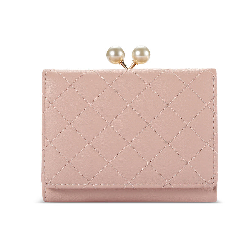 Women’s Quilted Vegan Leather Mini Coin Purse image 6