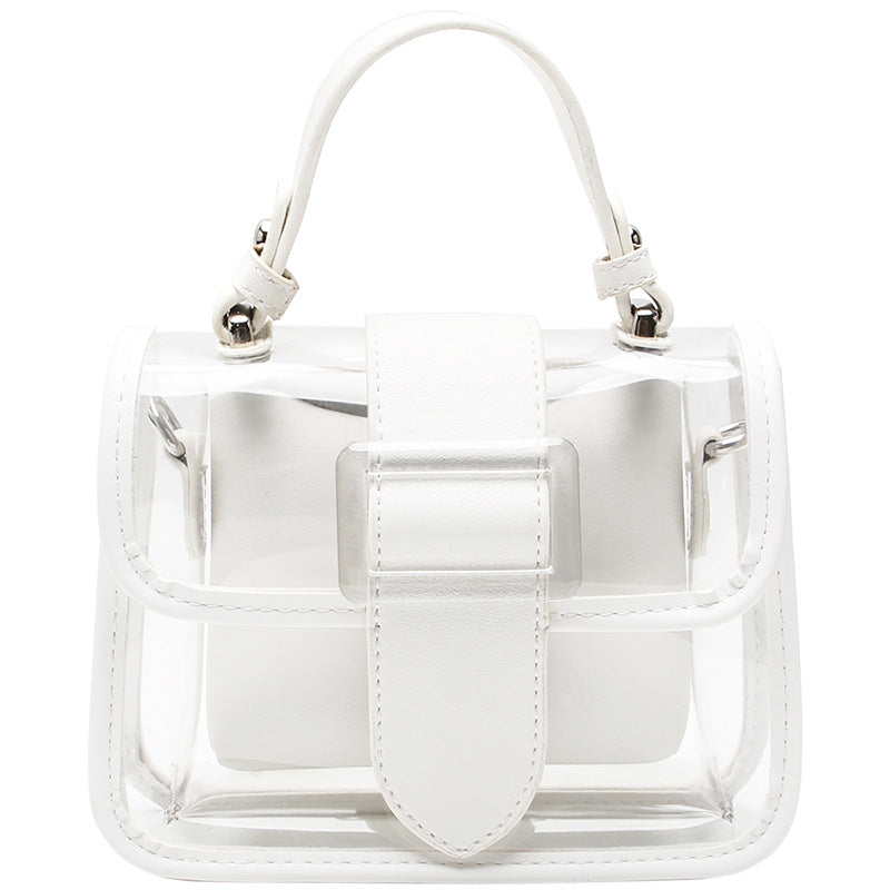 Women’s Clear PVC Handbag with Crossbody Chains image 5