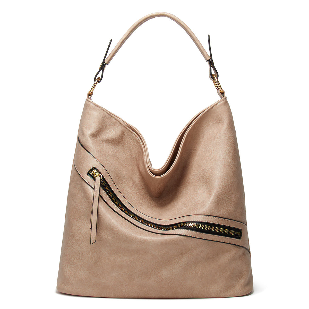 Women’s Vintage Vegan Leather Hobo Bags Shoulder Bags with Zipper image 10
