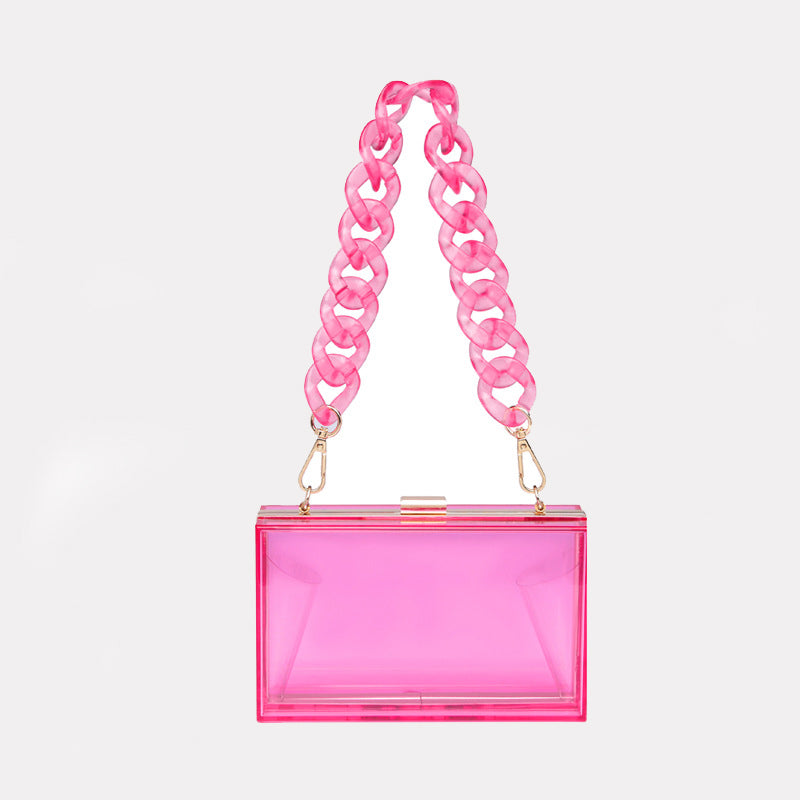 Women’s Square Clear Crossbody Clutch Handbags image