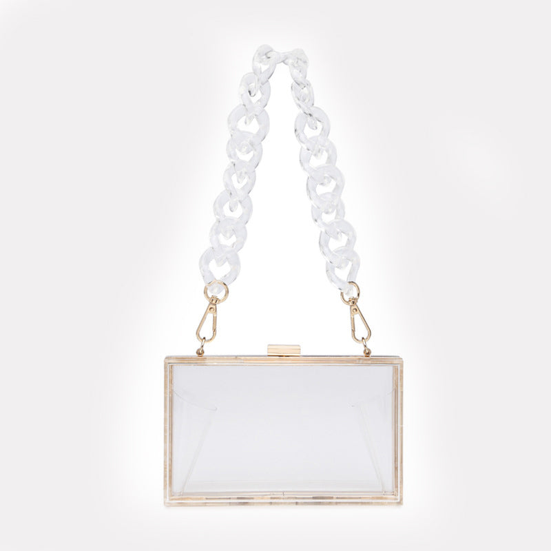 Women’s Square Clear Crossbody Clutch Handbags image 16