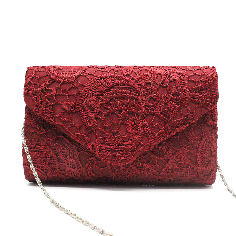 Women’s Lace Envolope Evening Clutch Bags Bridal Bags image 9