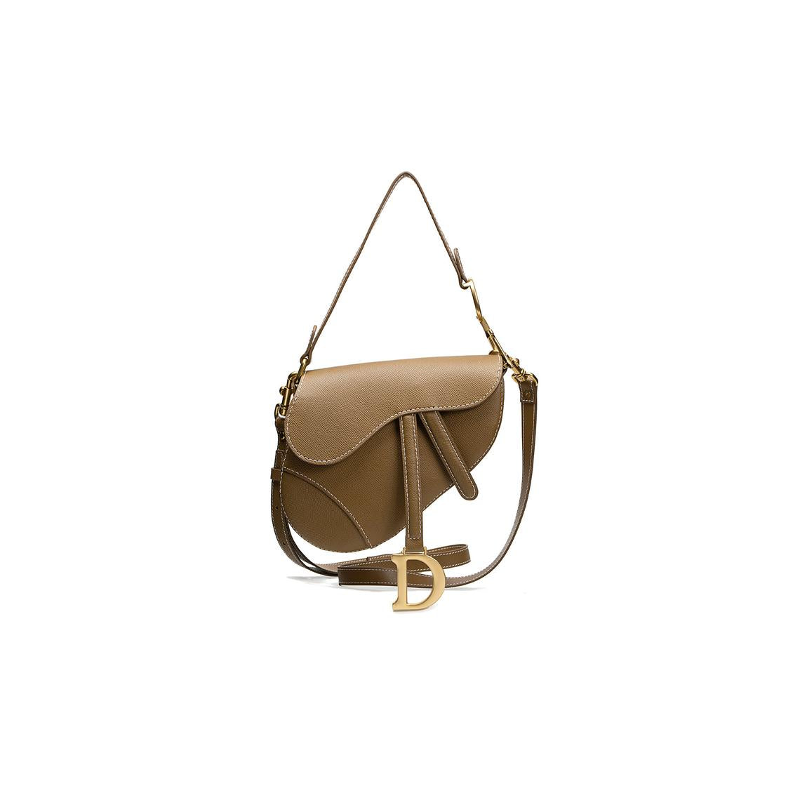 Tan Saddle Bag with big D Style DIY Kit | Wirkin