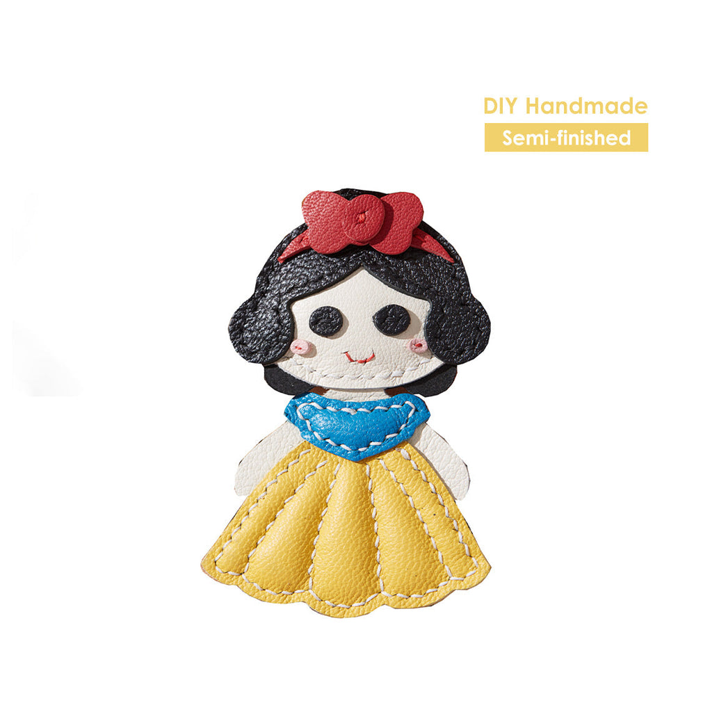Snow White Leather Keychain Charm DIY Kits | Handmade Princess Keychain - Wirkin®