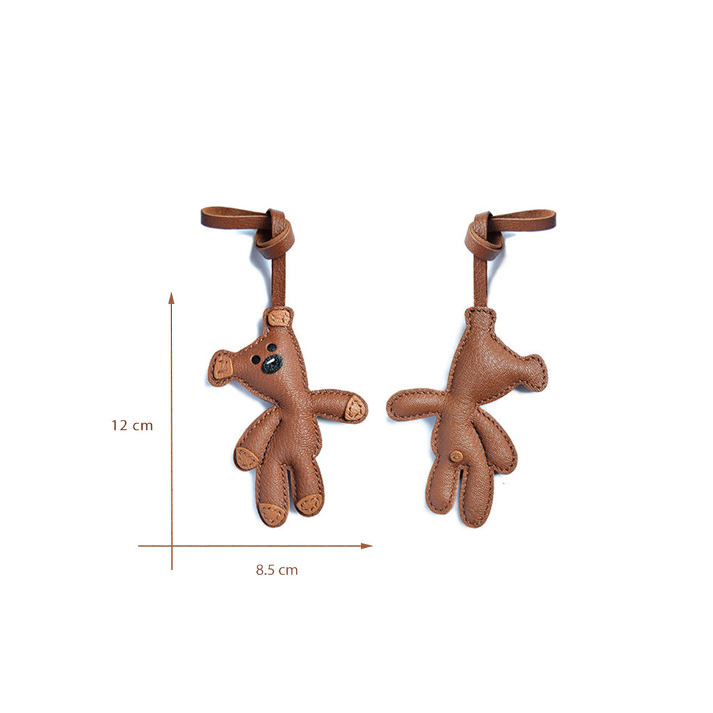 Mr Bean Teddy Bear Leather Charm Size - Wirkin®