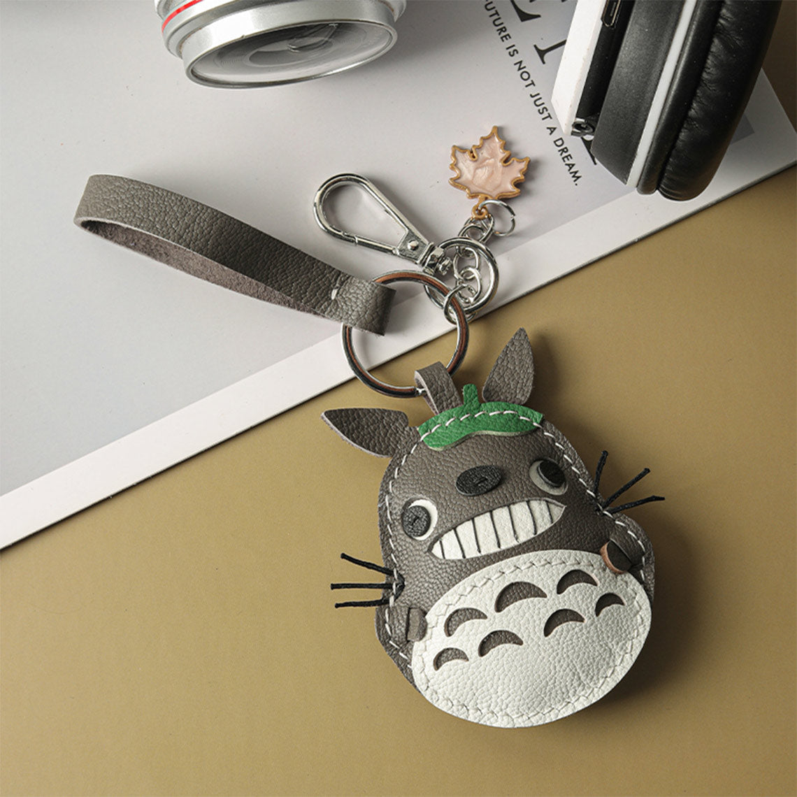 Leather Keychain featured Totoro Design | Small Leather Projects - Wirkin®