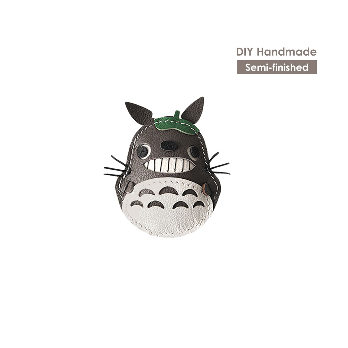Semi-finished Leather Keychain Kits | DIY Handmade Totoro Keychain - Wirkin®