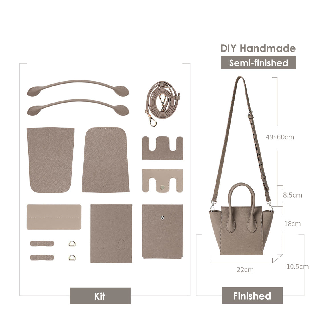 DIY Bag Kit Wirkin® | Designer Leather Bag Making Kit for Beginners