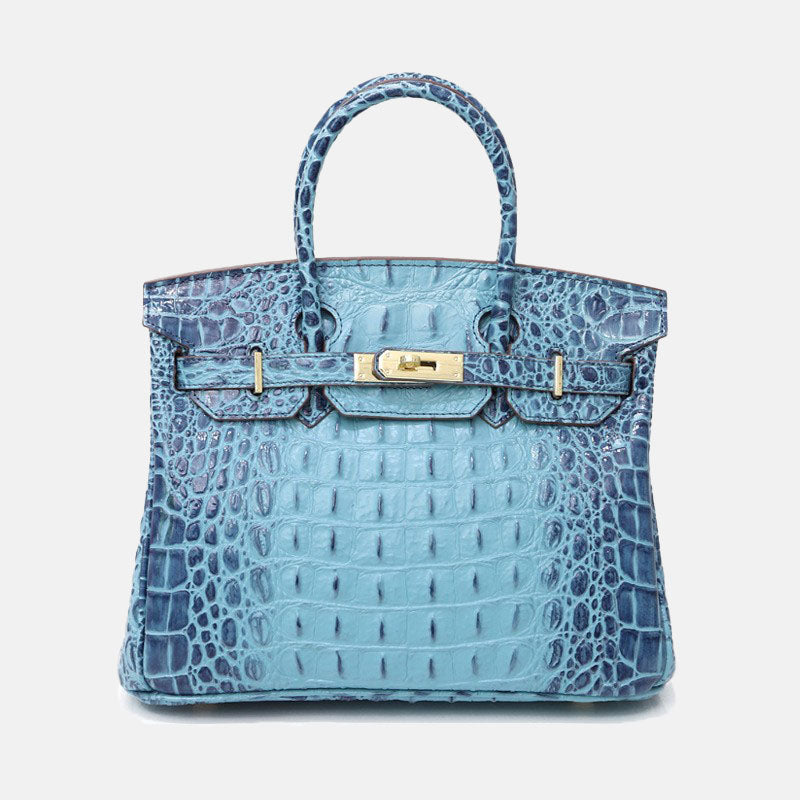 Women’s Alligator Print Top Handle Bags in Genuine Leather image