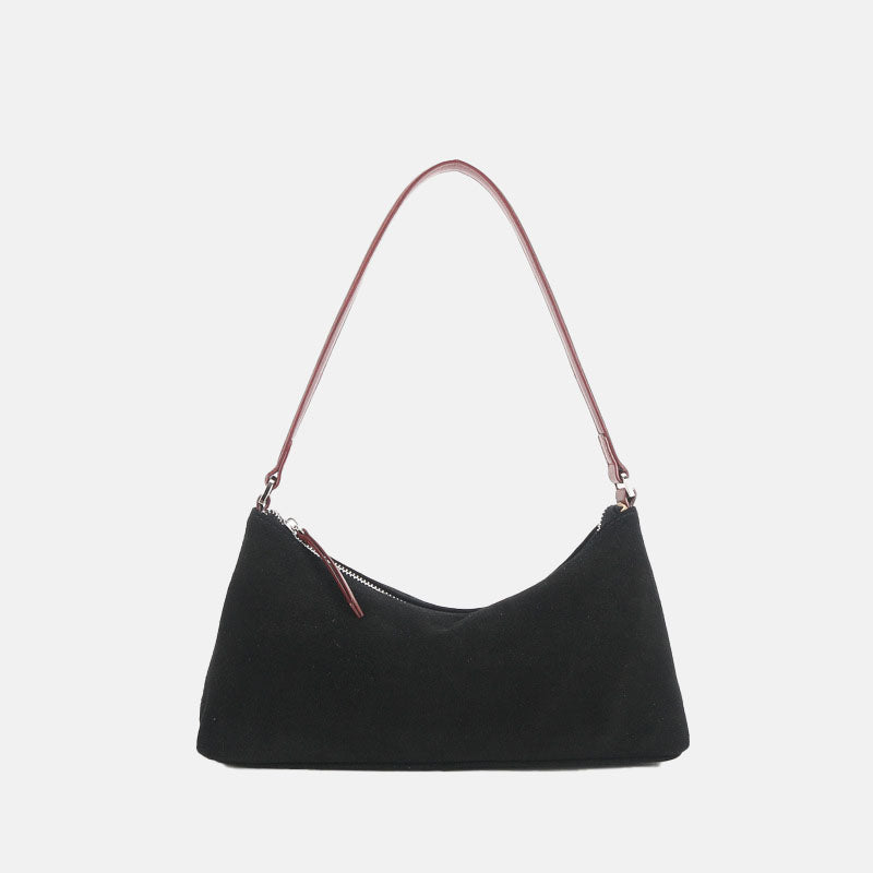 Women’s Baguette Bags in Cowhide Suede Leather image 2