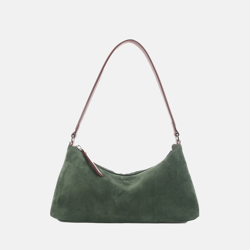 Women’s Baguette Bags in Cowhide Suede Leather image 3