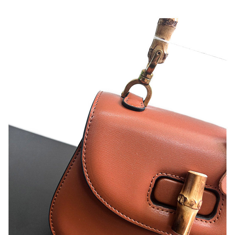Women’s Bamboo Handle Saddle Bag image 3