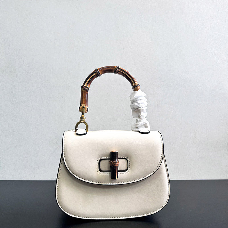 Women’s Bamboo Handle Saddle Bag image 8