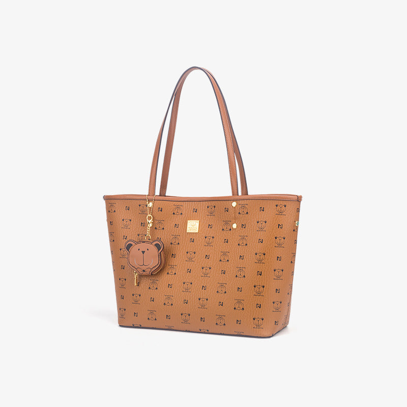 Women’s Bear Print Vegan Tote image