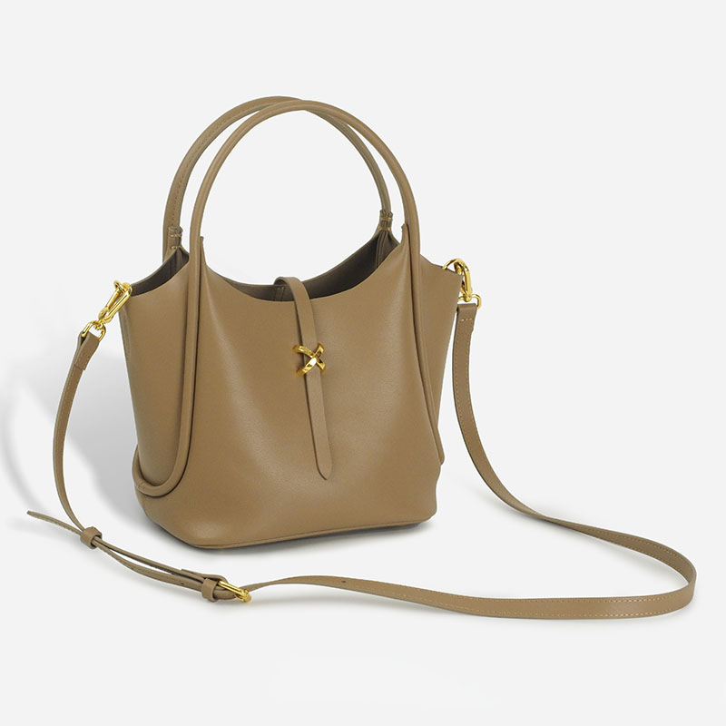 Women’s Bucket Handbag In Gold Hardware image 3