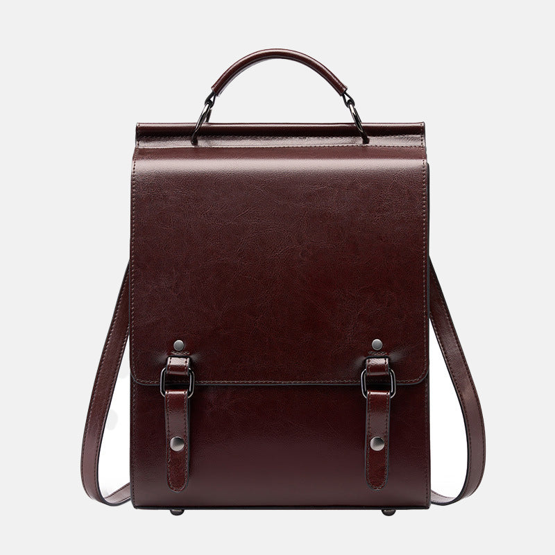 Women’s Classic Minimal Backpacks in Genuine Leather image
