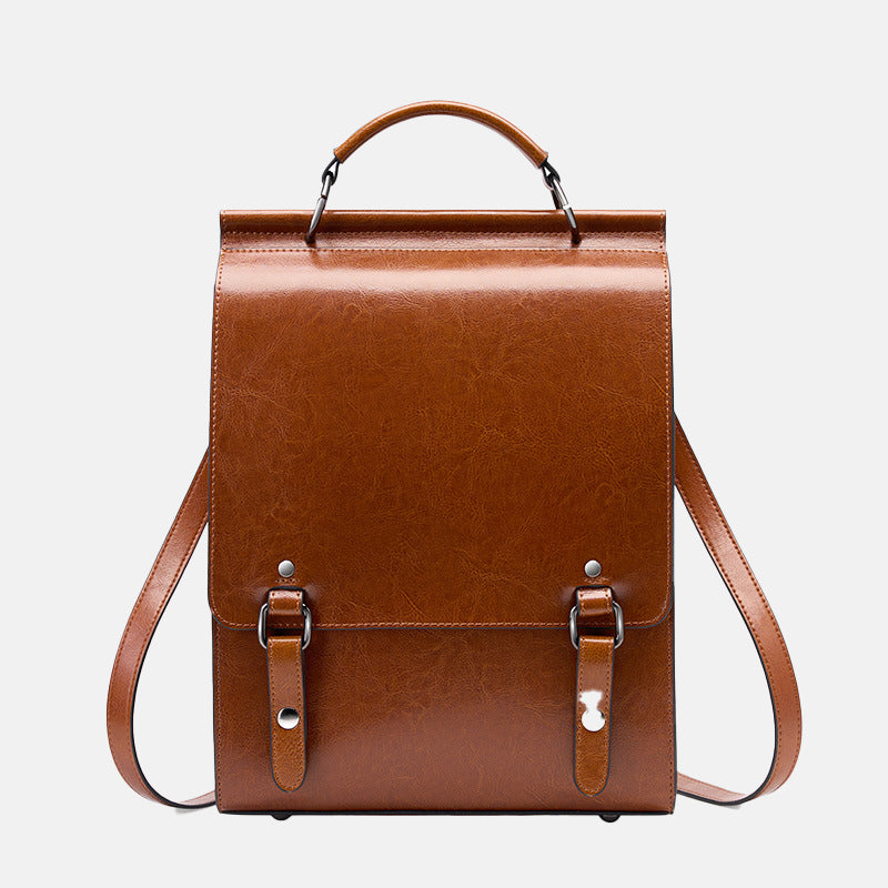 Women’s Classic Minimal Backpacks in Genuine Leather image 6
