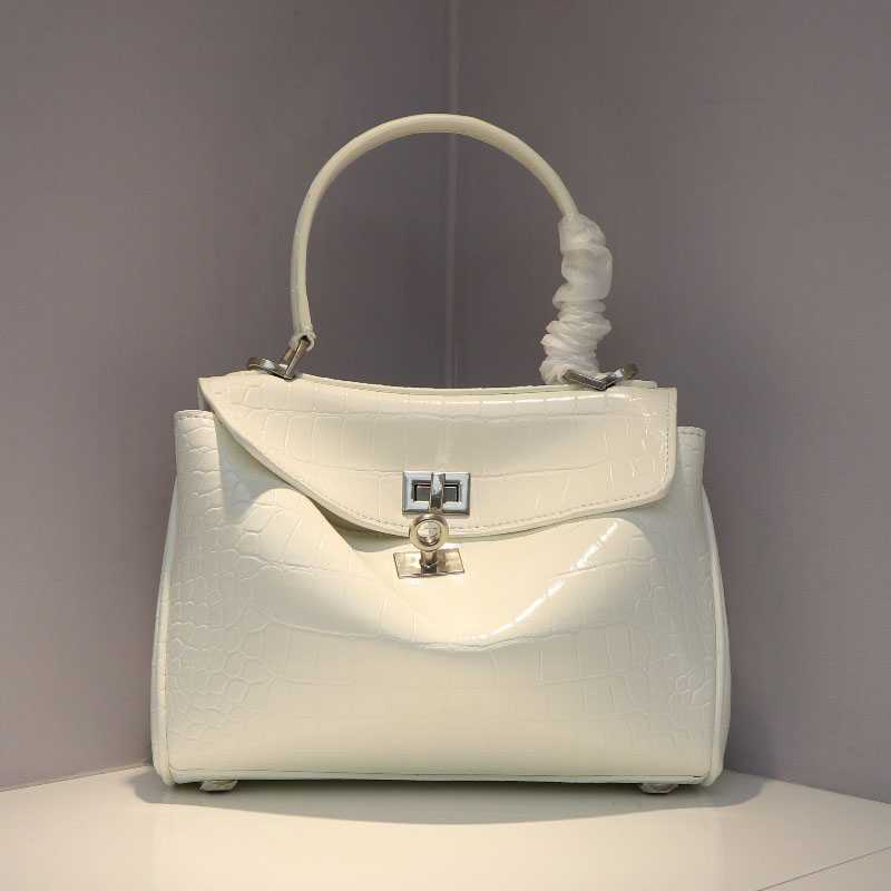 Women’s Croc Print Soft Leather Top Handle Bags image 5