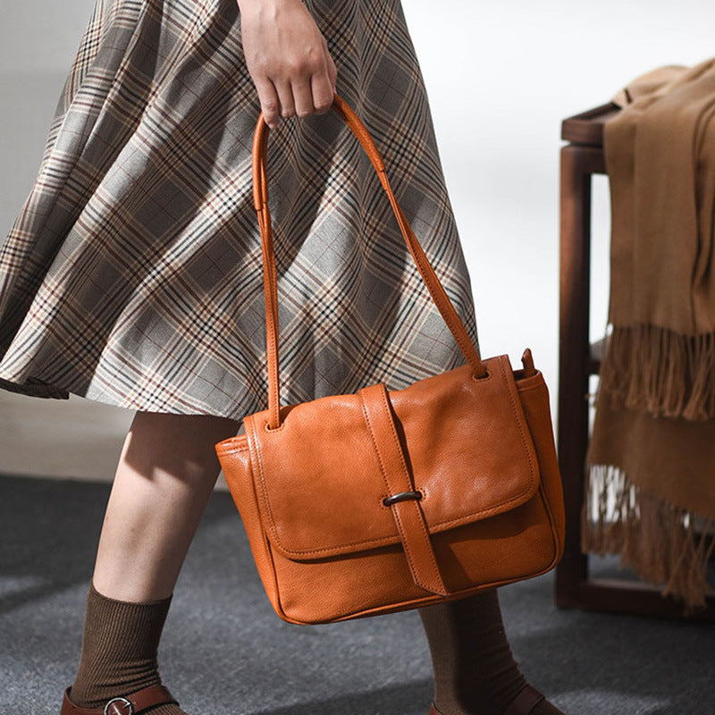 Women’s Full Grain Leather Large Satchel Bags image 3