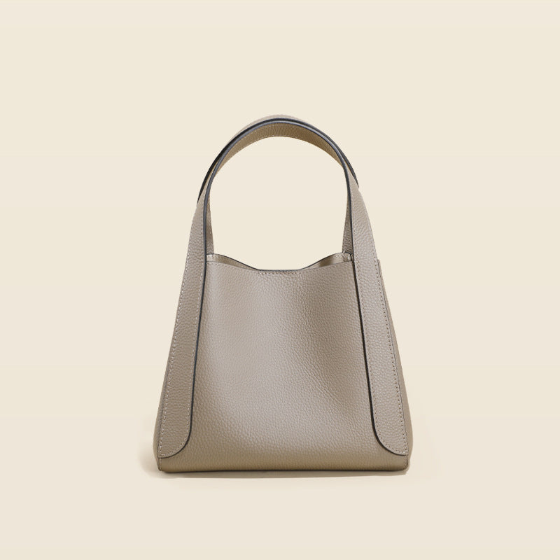 Women’s Full Grain Leather Small Busket Bag image 2
