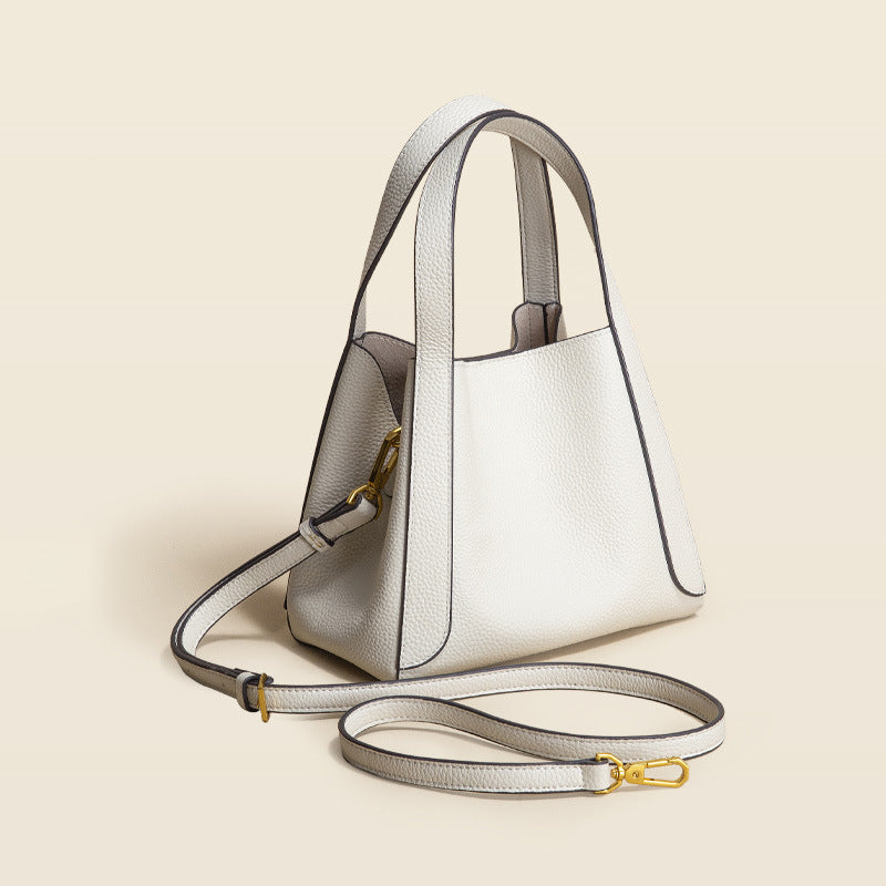 Women’s Full Grain Leather Small Busket Bag image 4