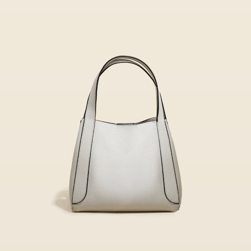 Women’s Full Grain Leather Small Busket Bag image 3