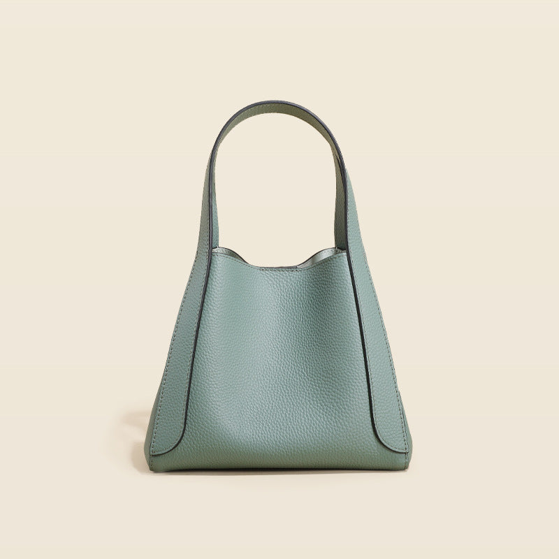Women’s Full Grain Leather Small Busket Bag image