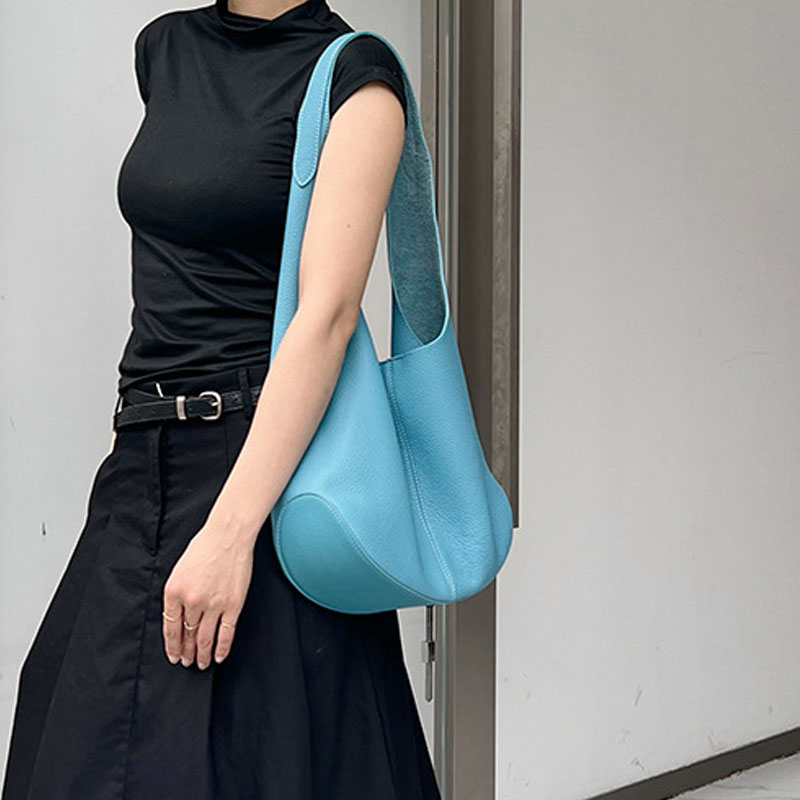 Women’s Full Grain Leather Soft Hobo Bags image 7