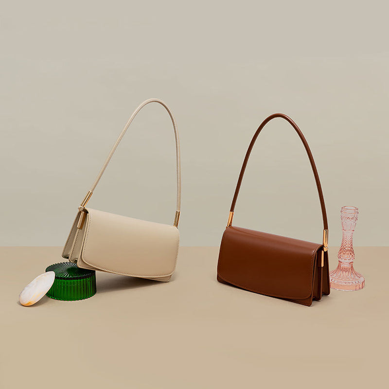 Women’s Genuine Leather Baguette Shoulder Bag image 4