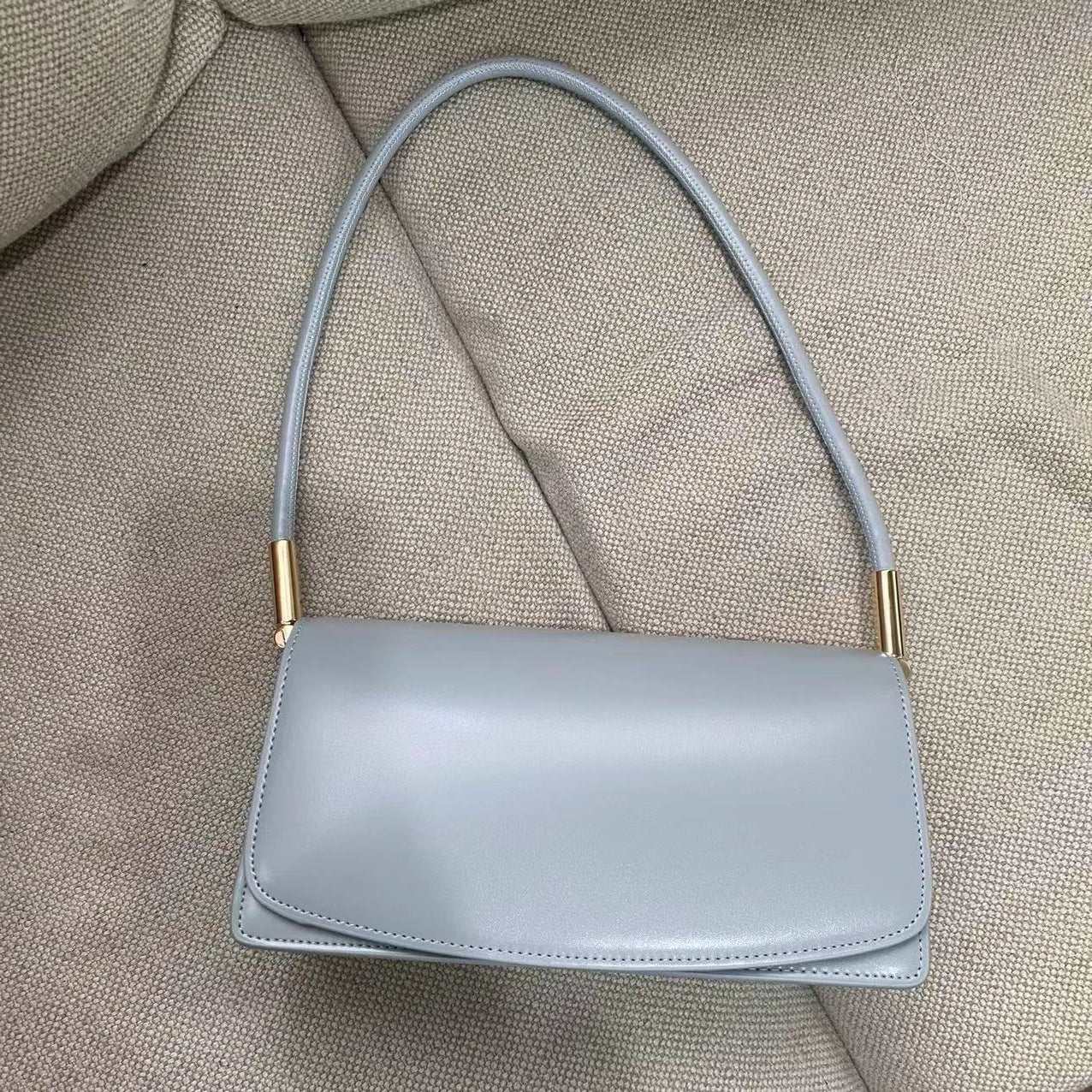 Women’s Genuine Leather Baguette Shoulder Bag image 11