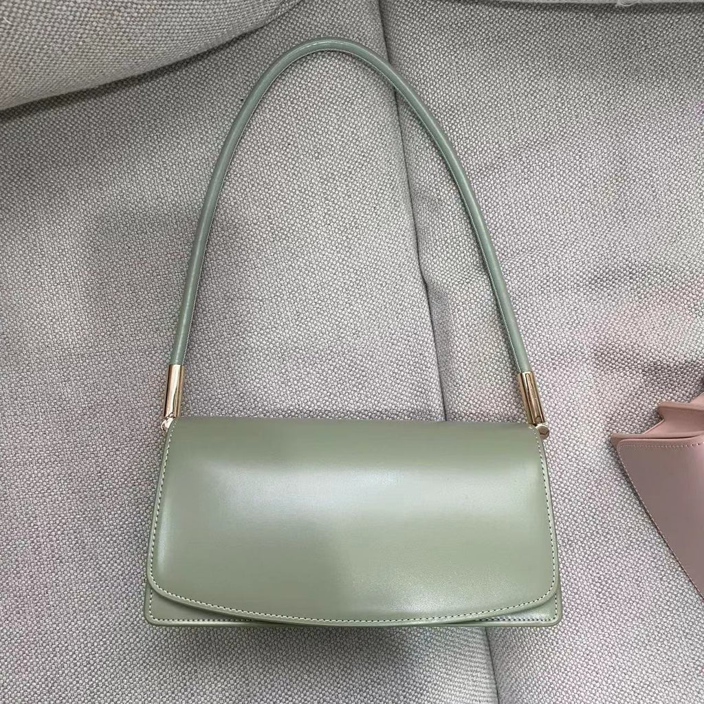Women’s Genuine Leather Baguette Shoulder Bag image 13