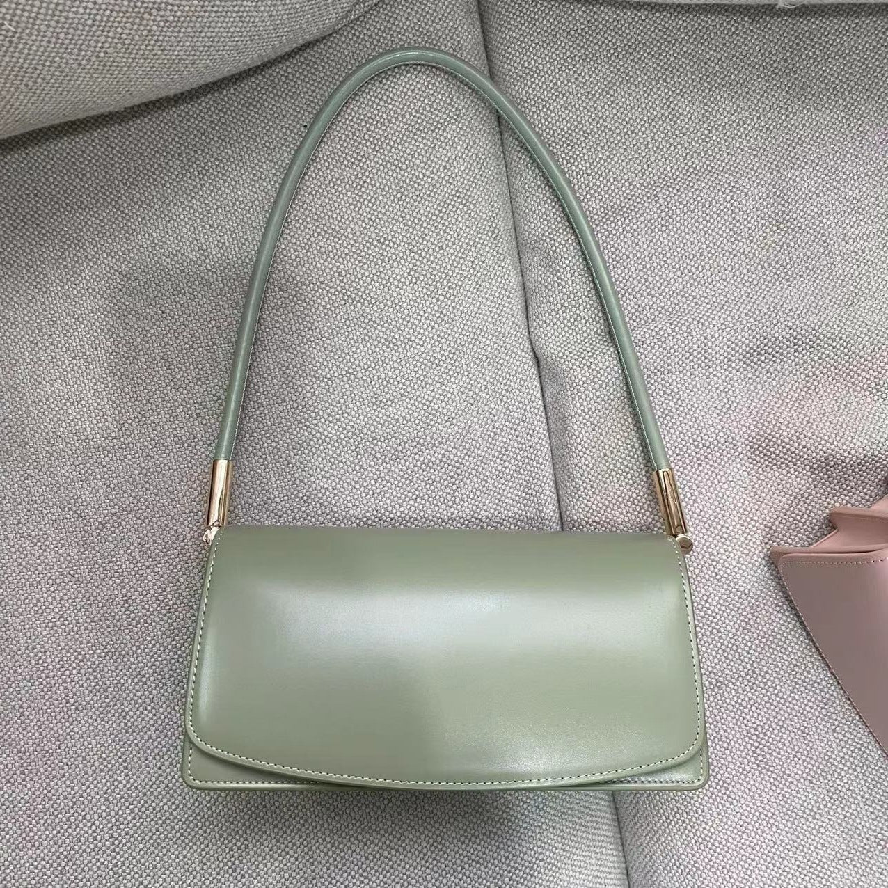 Women’s Genuine Leather Baguette Shoulder Bag image 13