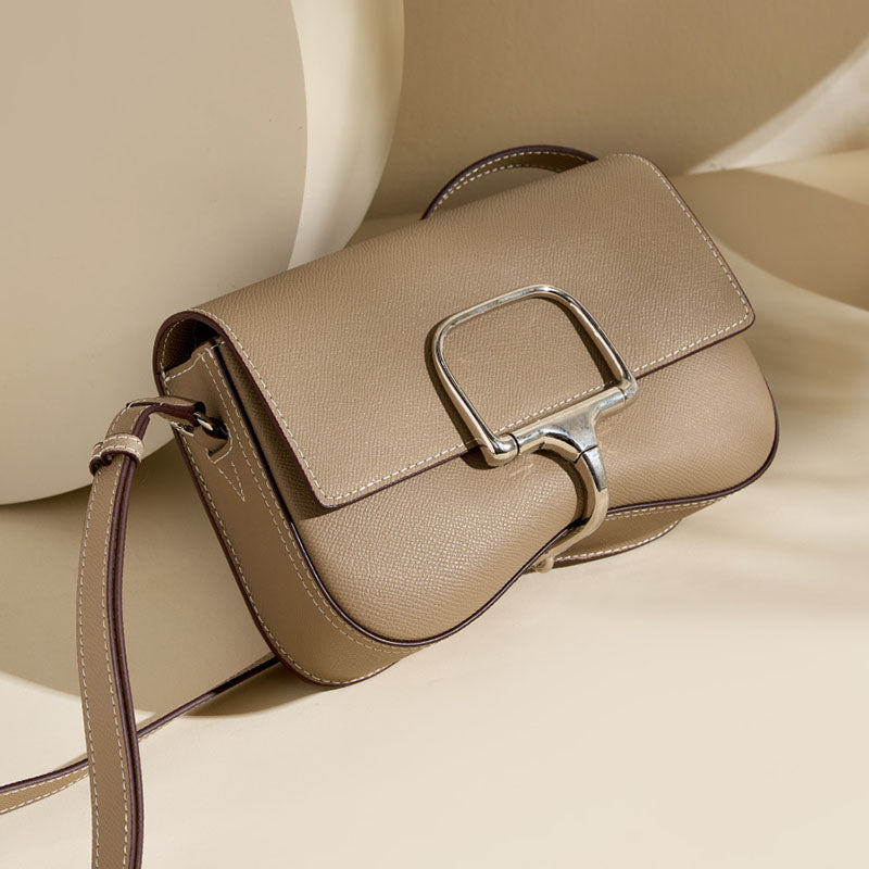 Women’s Genuine Leather Buckle Crossbody Bag image 2