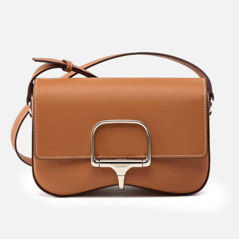 Women’s Genuine Leather Buckle Crossbody Bag image 4