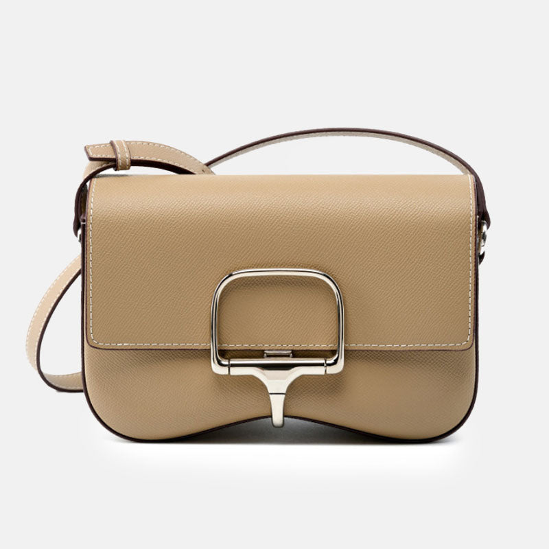 Women’s Genuine Leather Buckle Crossbody Bag image
