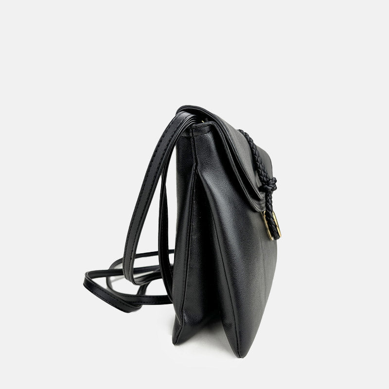Women’s Genuine Leather Card-Slot Lock Crossbody Messenger Bag image 2