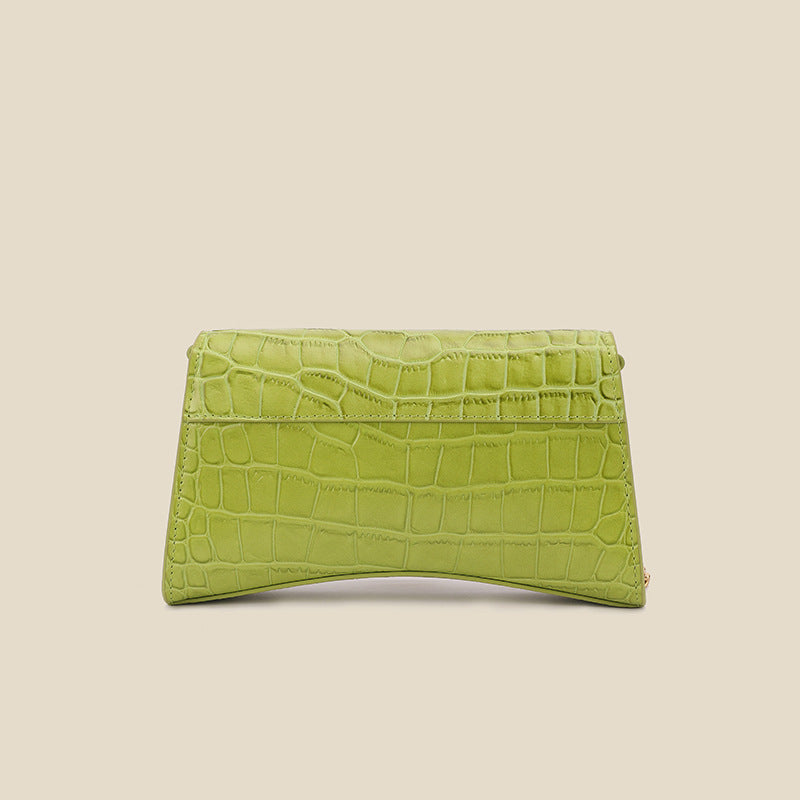 Women’s Genuine Leather Crocodile Chain Crossbody Bag image 3