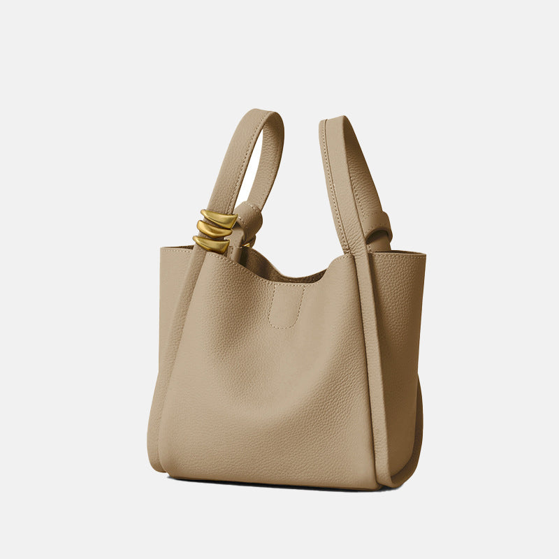 Women’s Genuine Leather Crossbody Bucket Bag image