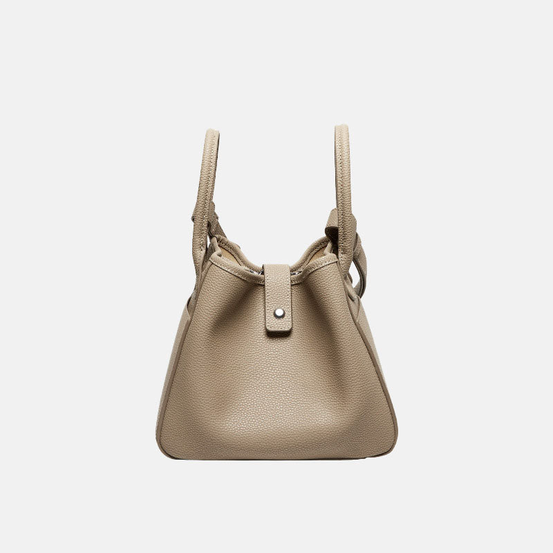Women’s Genuine Leather Crossbody Bucket Bags With Magnetic Closure image
