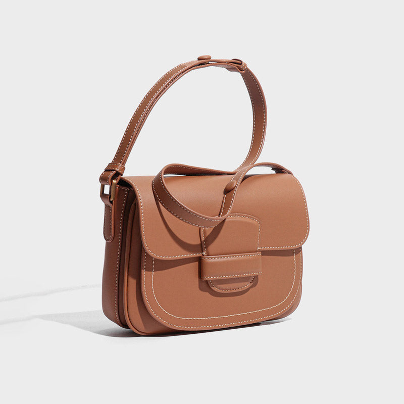Women’s Genuine Leather Crossbody Saddle Bag image 3