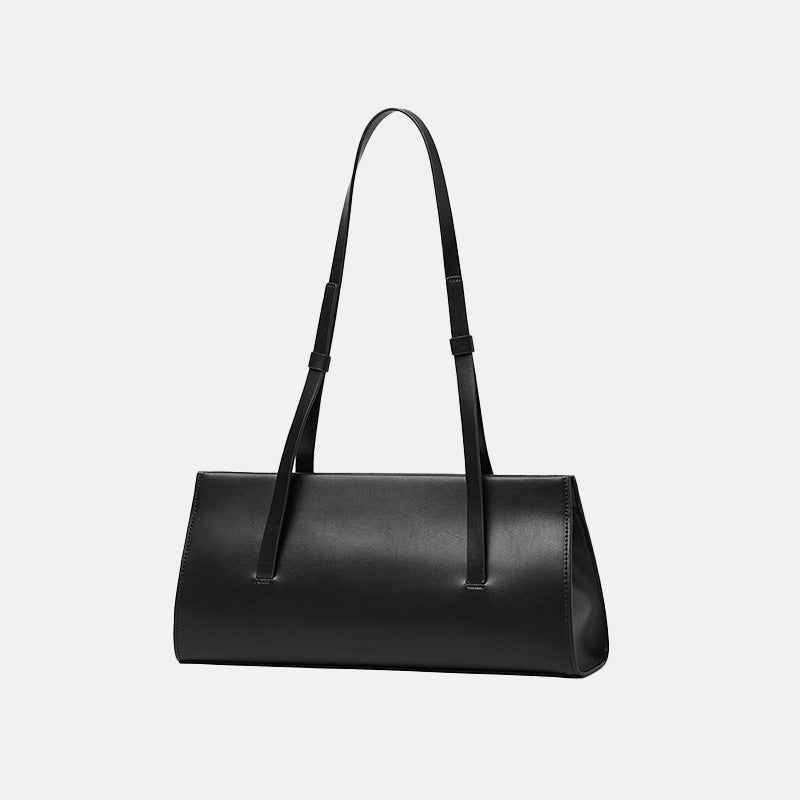 Women’s Genuine Leather Shoulder Baguette Bag image 3