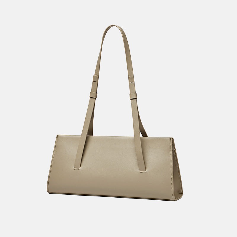 Women’s Genuine Leather Shoulder Baguette Bag image 6