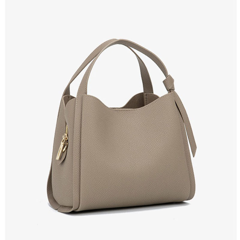 Women’s Genuine Leather Crossbody Shoulder Bucket Bag In Minimalist image 2