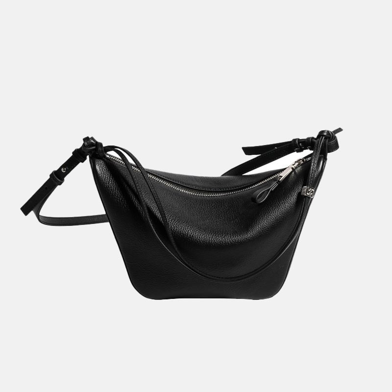 Women’s Genuine Leather Dumpling Shape Single Shoulder Crossbody Bag image