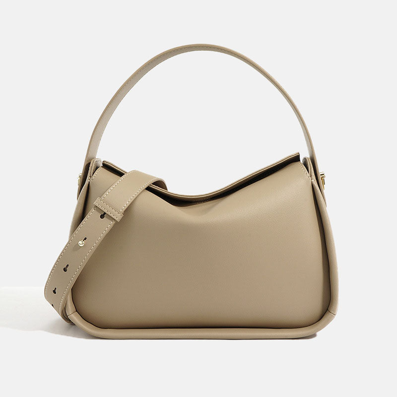 Women’s Genuine Leather Dumpling Shape Single Shoulder Crossbody Handbag image 4