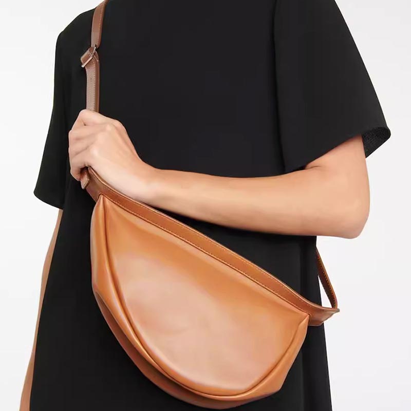 Women’s Genuine Leather Dumpling Shape Sling Bag image 2
