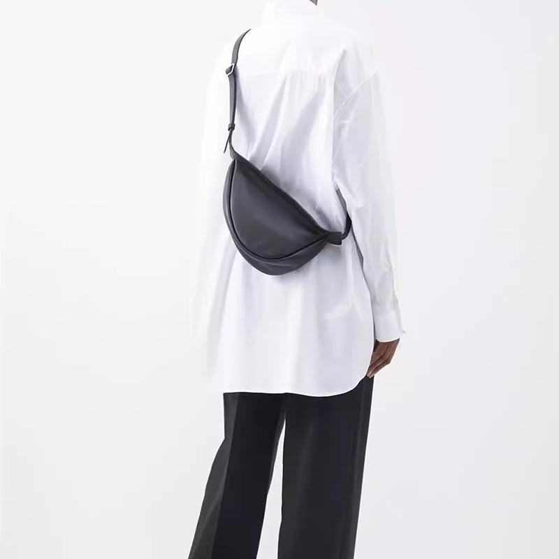 Women’s Genuine Leather Dumpling Shape Sling Bag image 6