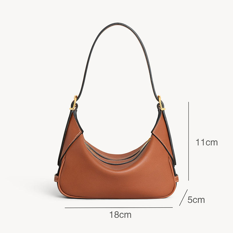 Women’s Genuine Leather Dumpling-Shaped Shoulder Bag image 2