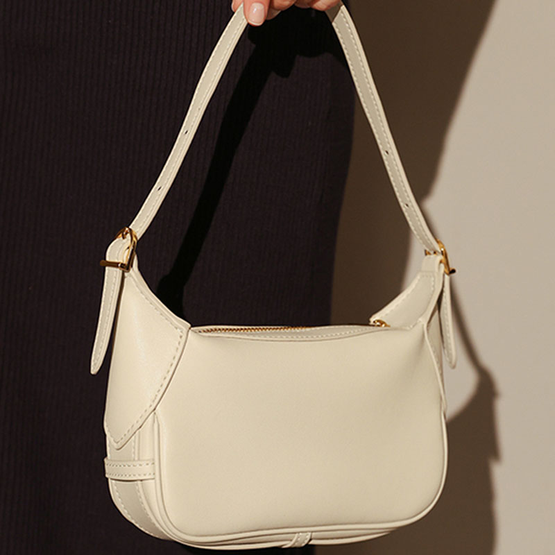 Women’s Genuine Leather Dumpling-Shaped Shoulder Bag image 4