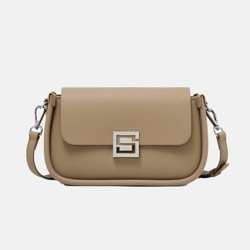 Women’s Genuine Leather Flap Closure Magnetic Shoulder Bag image 4